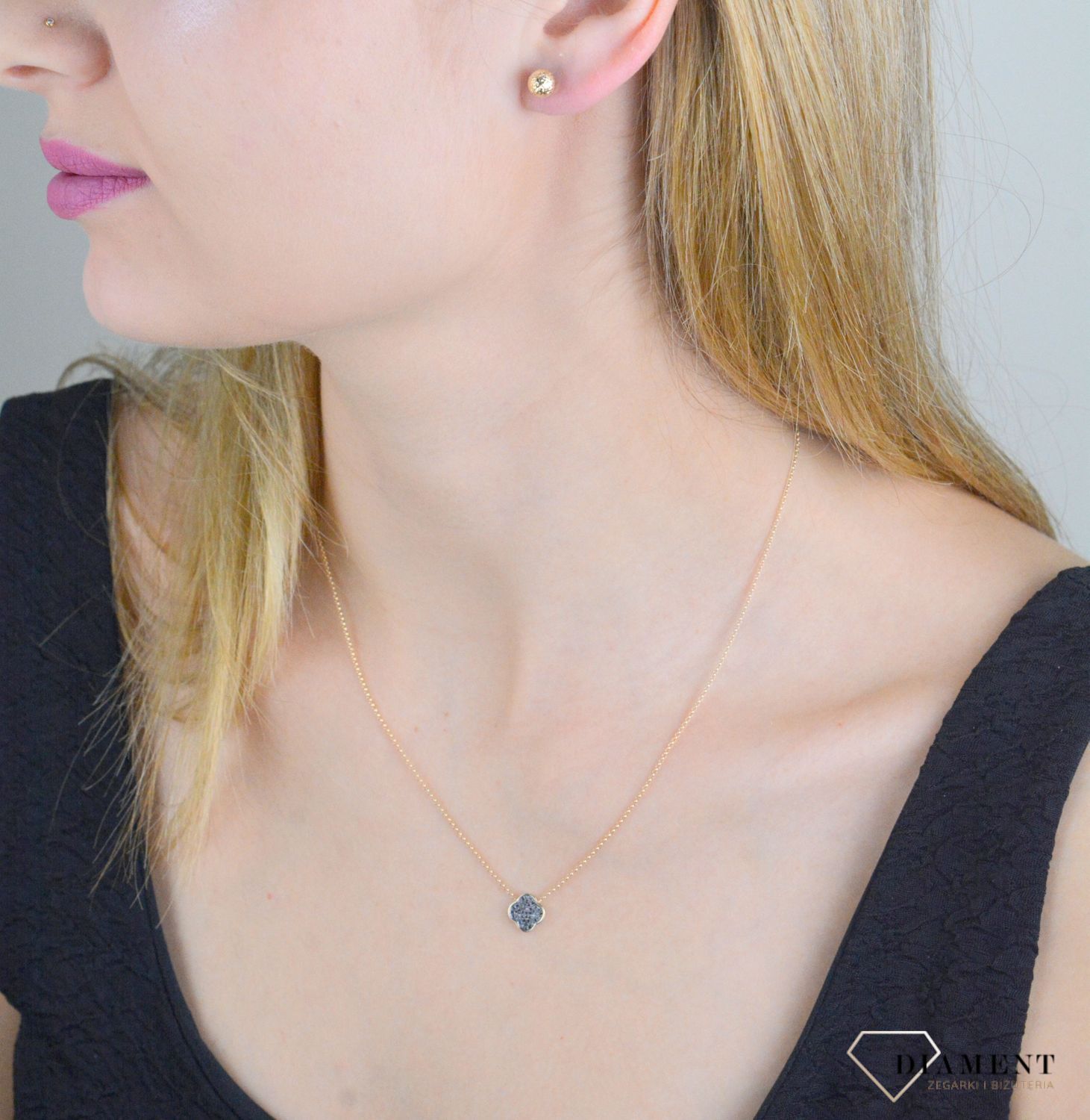 Złote kolczyki damskie 375 kuleczki wkrętki KL 9475 375.jpg